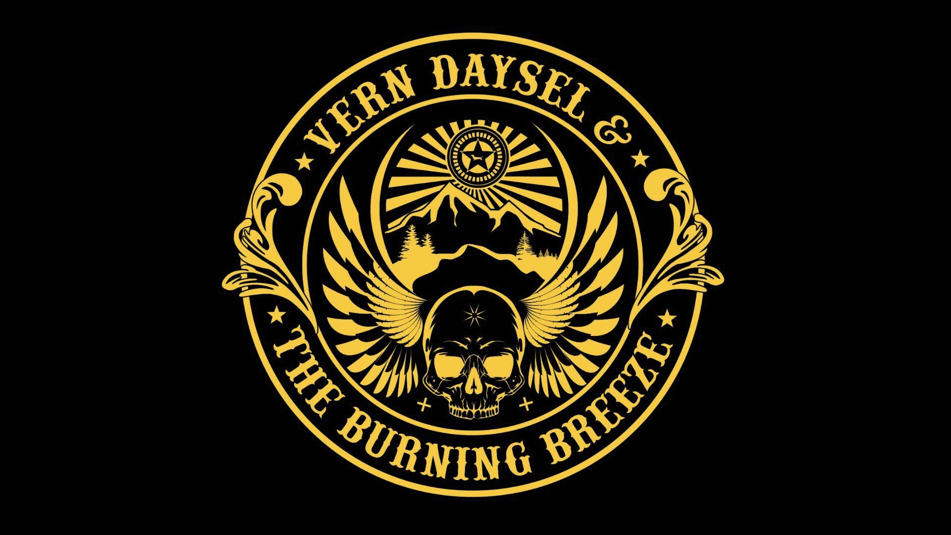 Gold emblem logo with 